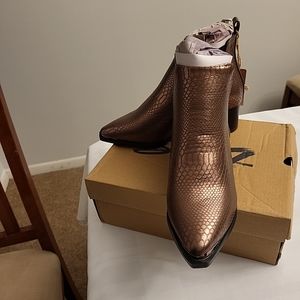 Seven7 brand Copper Toned Boots US size 6